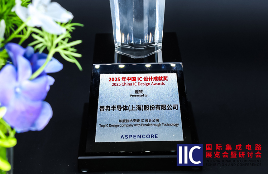 普冉半导体斩获IIC 2025年度技术突破奖！用"芯"定义未来